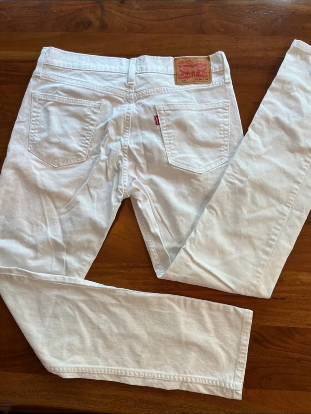 Levi's 511 White Slim Fit Men's Jeans in 34x34